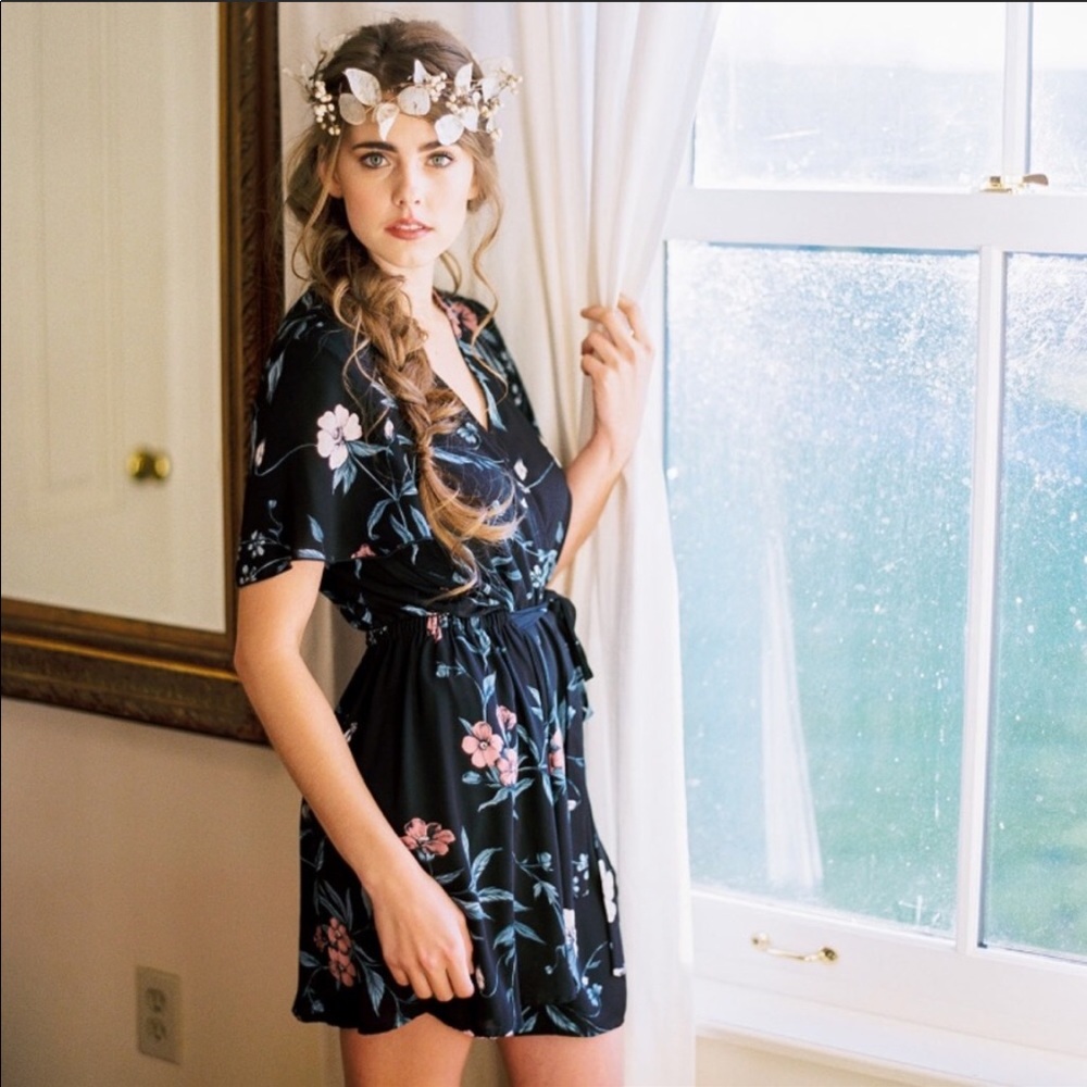 Show Me Your MuMu Whitney Wrap Floral Sheer